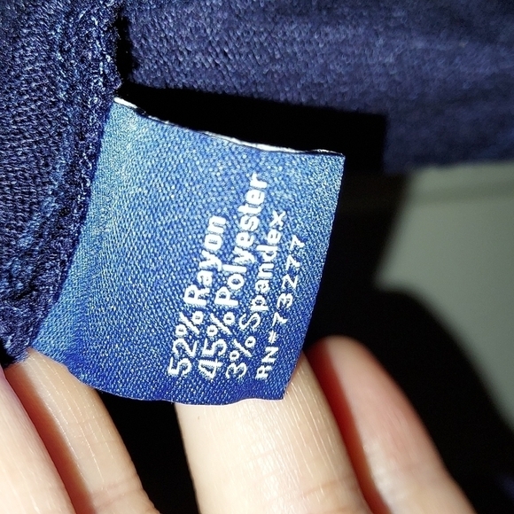 Apt 9 navy tank top knotted on side - Picture 7 of 7